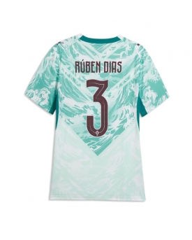Billige Fotballdrakt Portugal Ruben Dias #3 Replika Bortedrakt Dame VM 2026 Kortermet Billige Fotballdrakt Portugal Ruben Dias #3 Replika Bortedrakt Dame VM 2026 Kortermet
